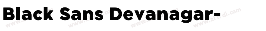 Black Sans Devanagar字体转换